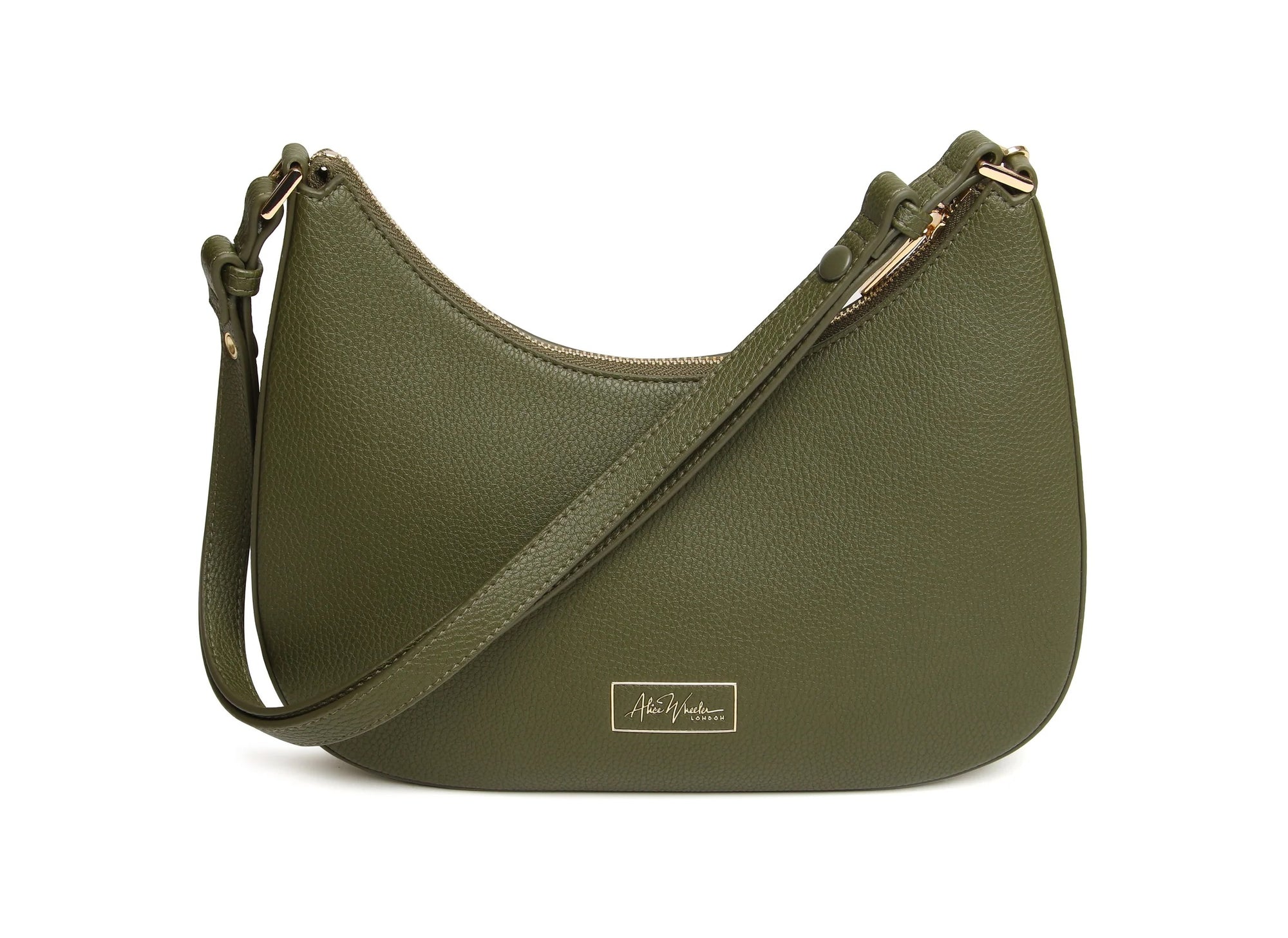 Alice Wheeler Ascot Scoop Shoulder Handbag - Olive Green