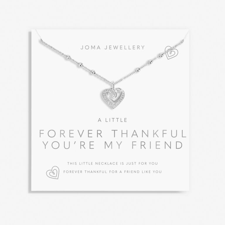 Joma Jewellery - 'A Little Forever Thankful You Are My Friend' Necklace