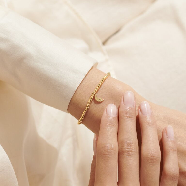 Joma Jewellery - A little 'Love you to the Moon and Back' Bracelet - Gold