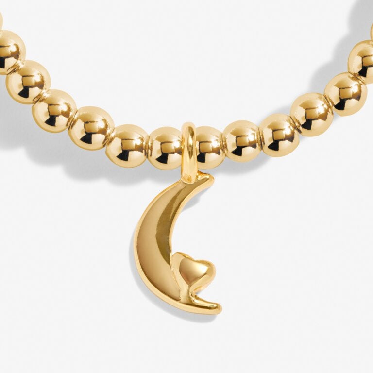 Joma Jewellery - A little 'Love you to the Moon and Back' Bracelet - Gold