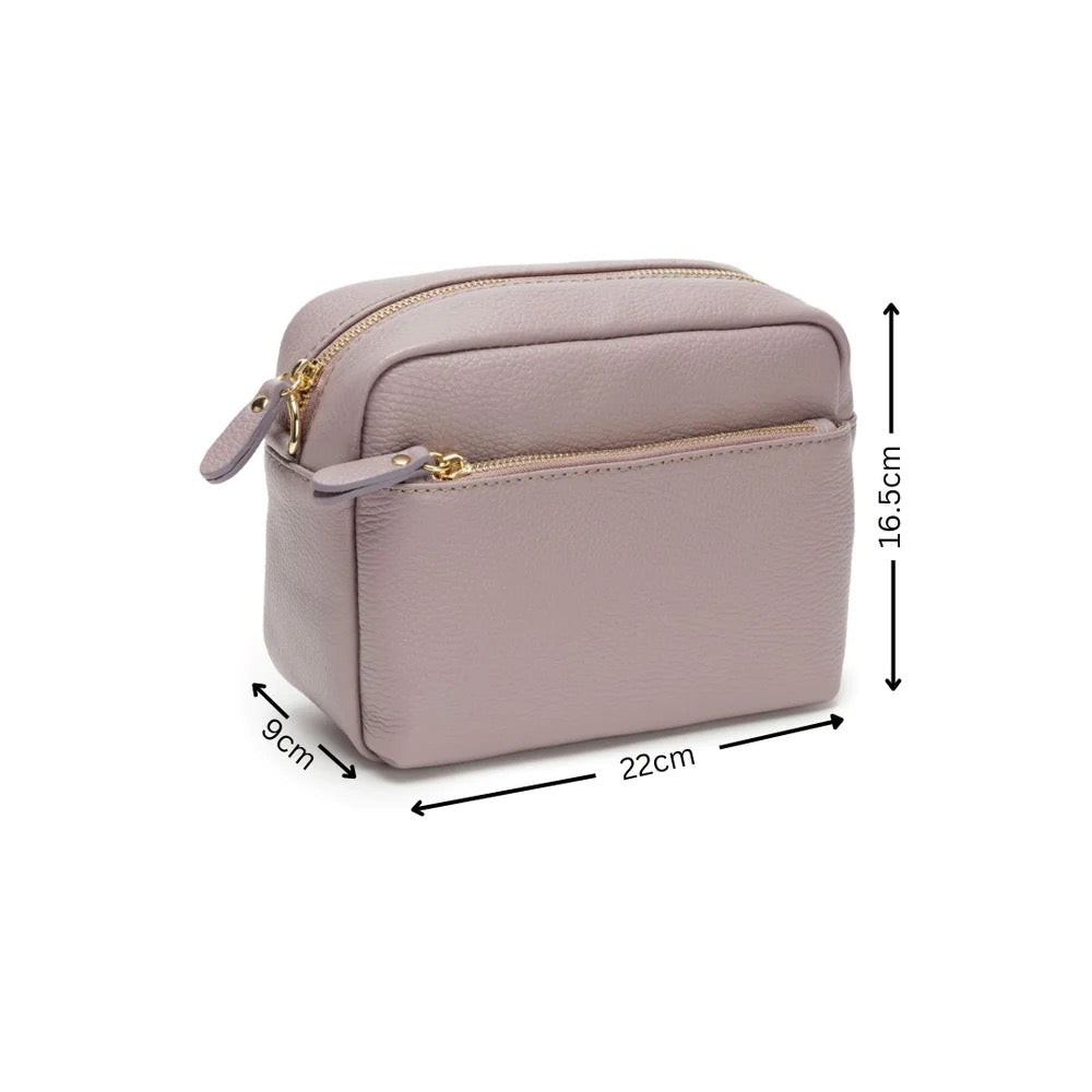 Elie Beaumont Leather Town Crossbody Handbag - Lavender