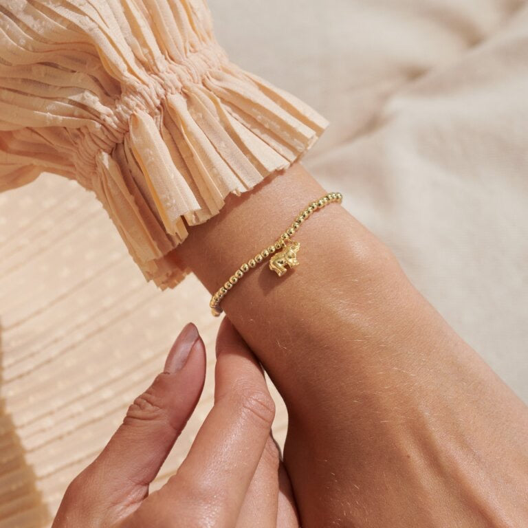 Joma Jewellery - A little 'Lucky Elephant' Bracelet - Gold