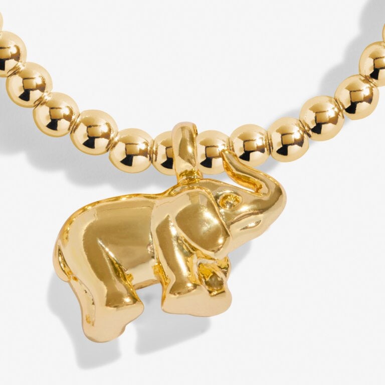 Joma Jewellery - A little 'Lucky Elephant' Bracelet - Gold
