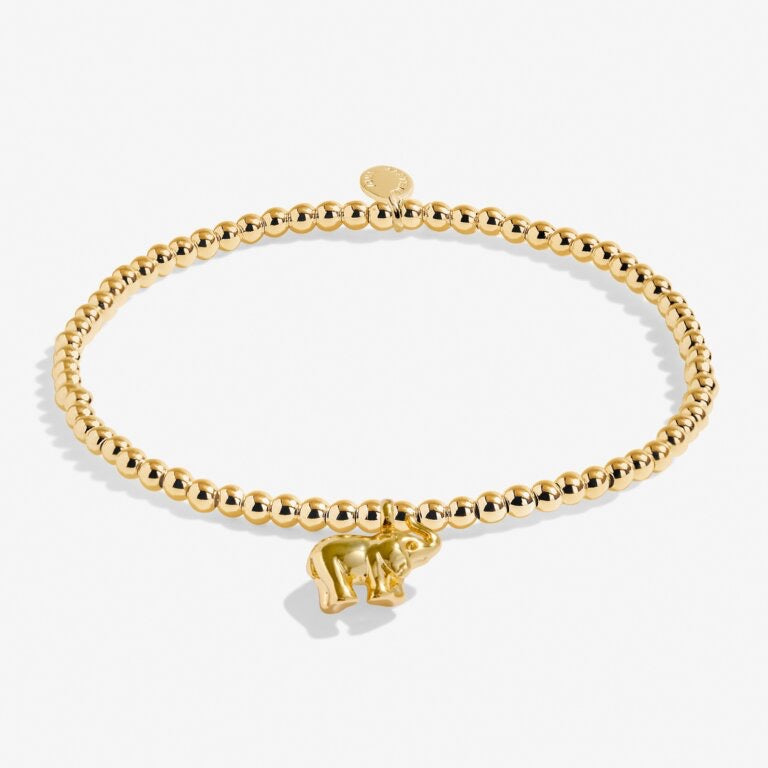 Joma Jewellery - A little 'Lucky Elephant' Bracelet - Gold