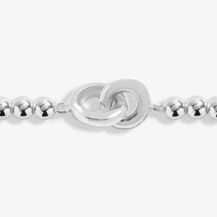 Joma Jewellery - Linked Circles Silver Stretch Anklet