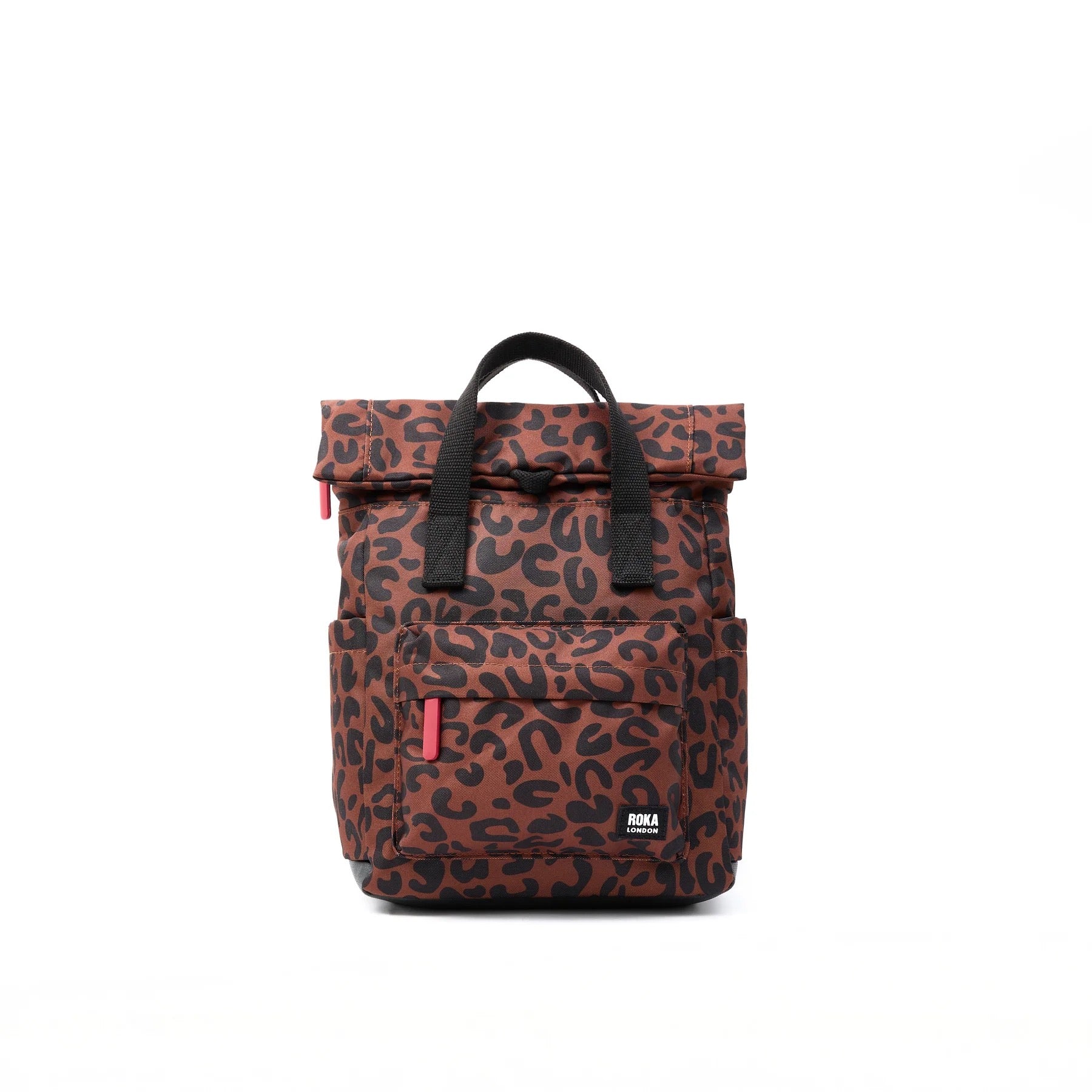 Roka Canfield B Backpack-Recycled Canvas - SMALL - Scarlet Leopard (Limited Edition)