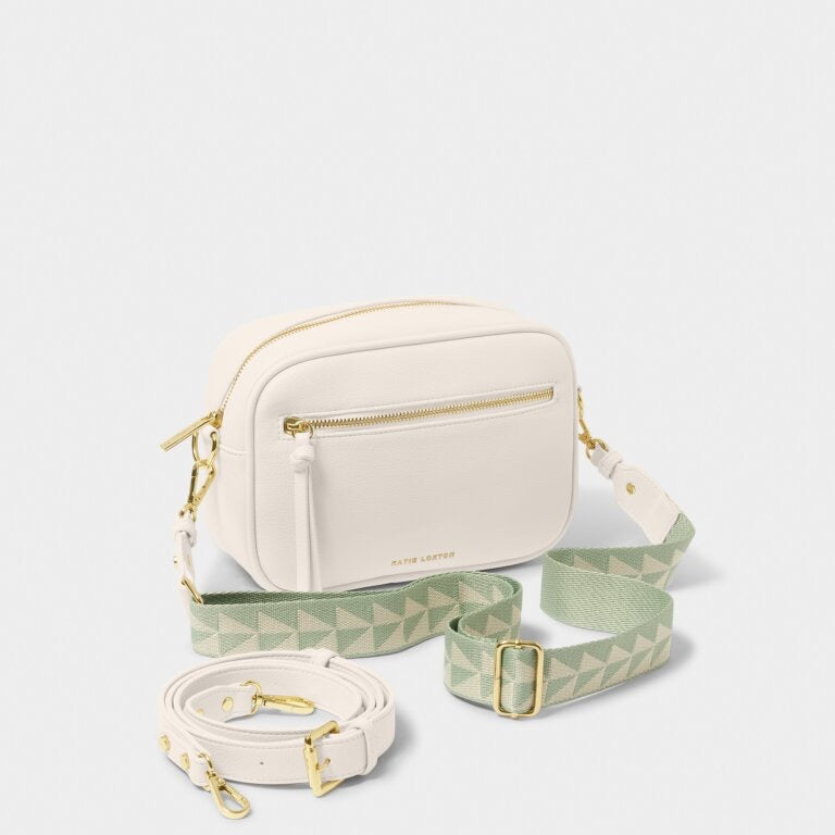 Katie Loxton Hallie Double Strap Crossbody Bag - Off White