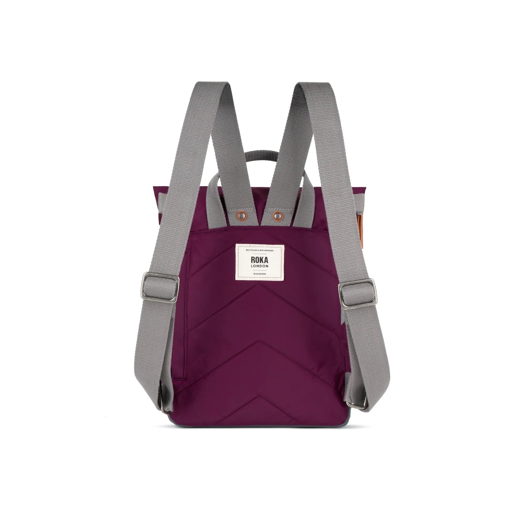 Roka Canfield B Backpack-Recycled Nylon - SMALL - Royal Burgundy