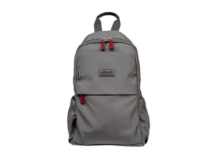 Spirit - Redcliffe Eco Lightweight Medium Sling Bag - Carbon Grey/Oxblood