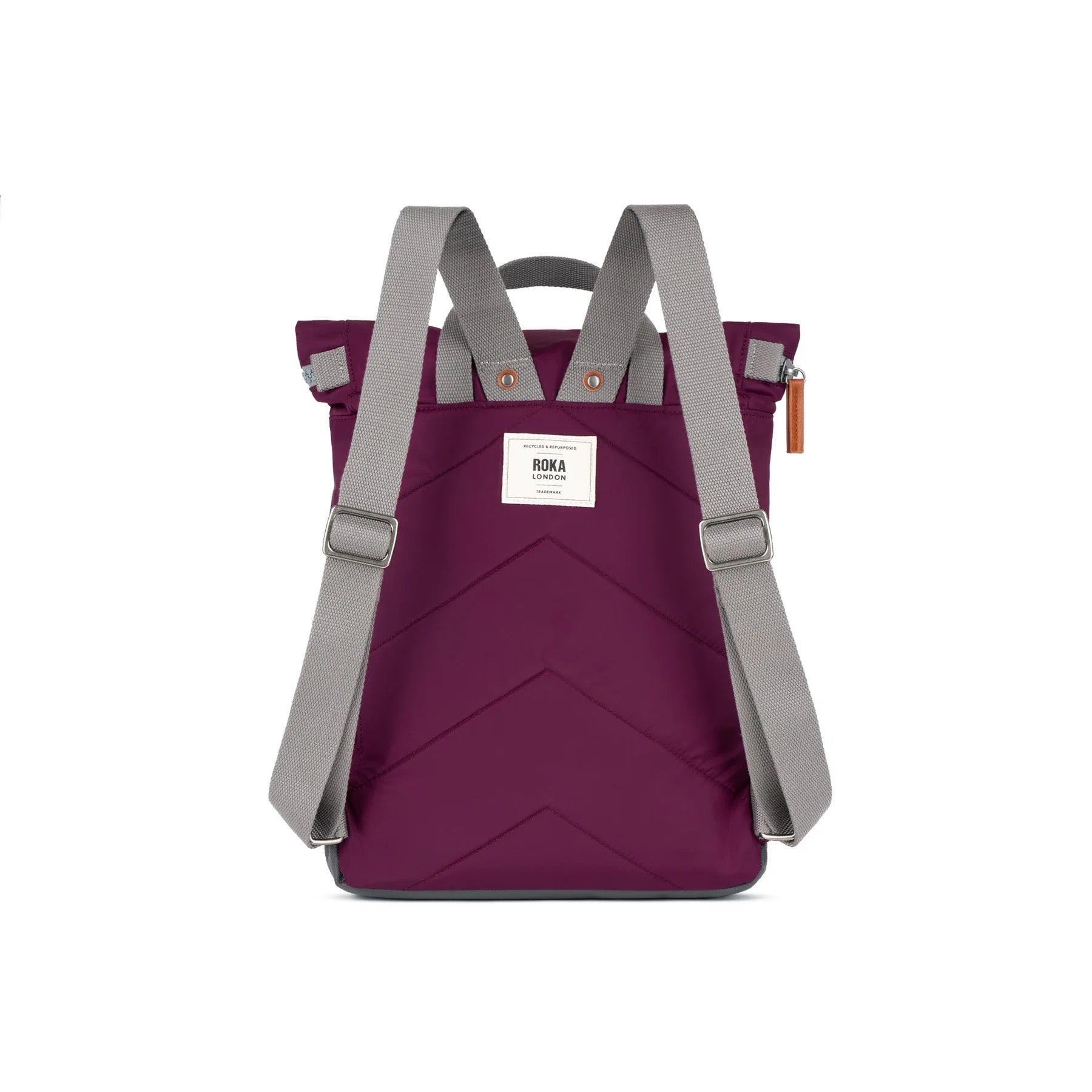 Roka Canfield B Backpack - MEDIUM - Recycled Nylon - Royal Burgundy