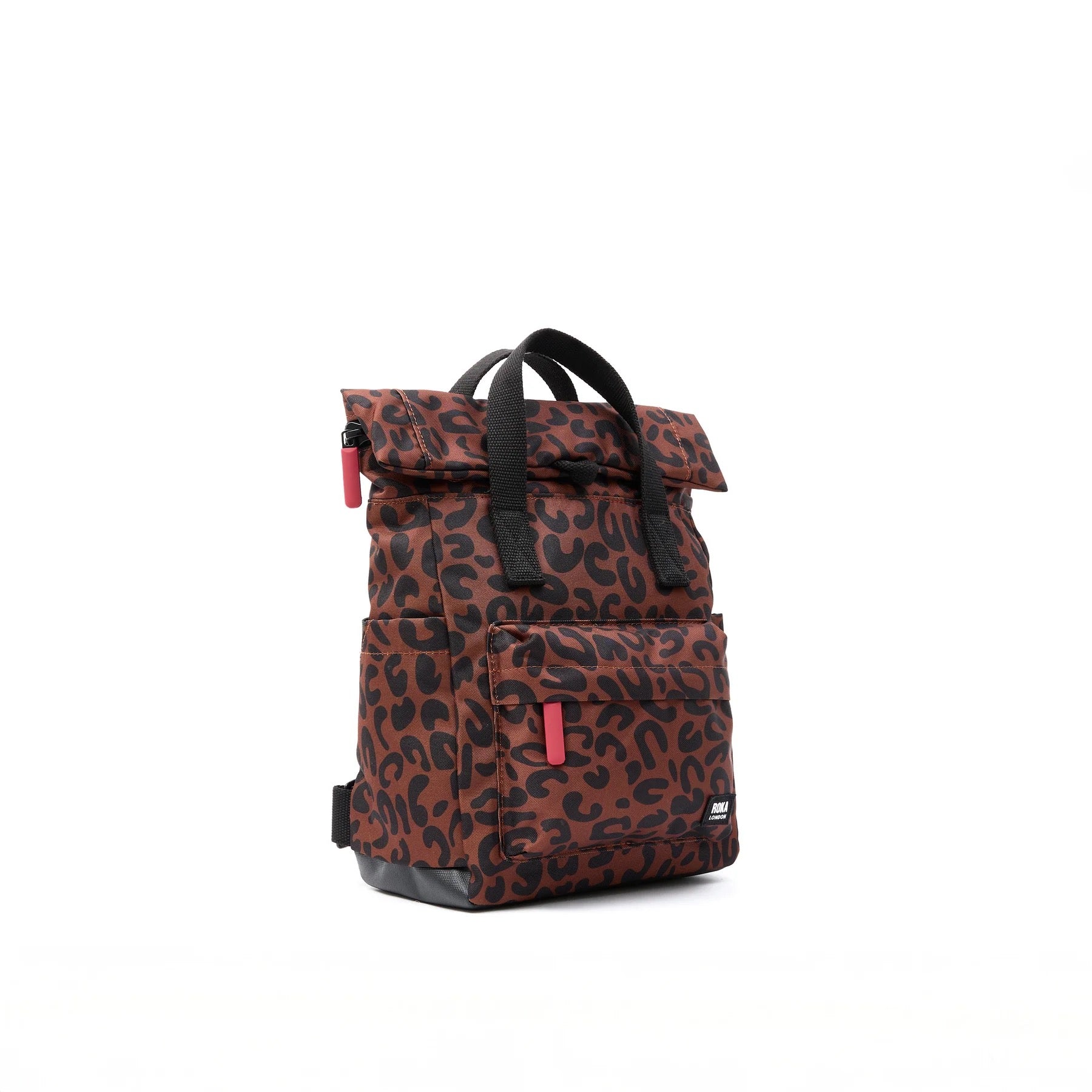Roka Canfield B Backpack-Recycled Canvas - SMALL - Scarlet Leopard (Limited Edition)