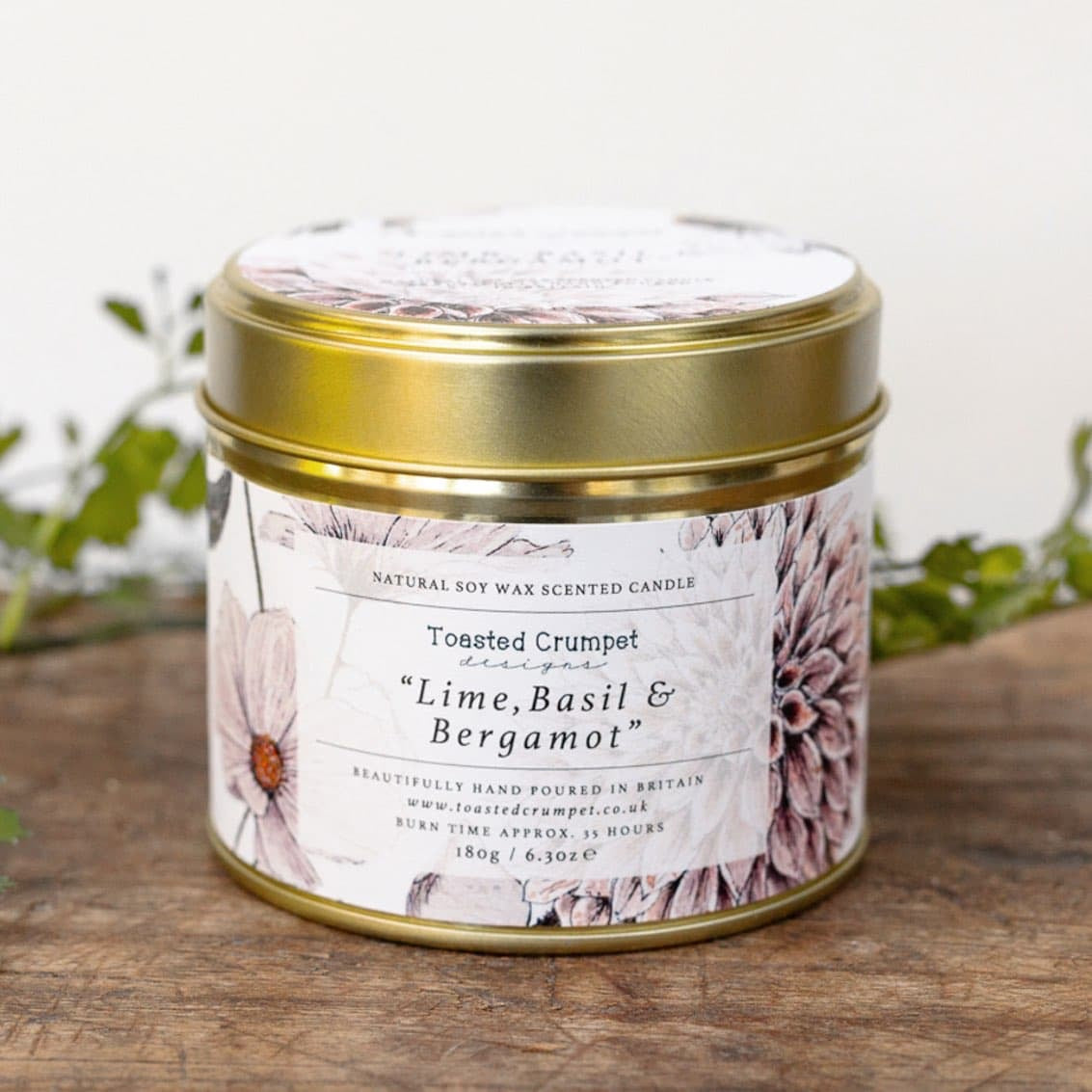 Toasted Crumpet - Lime, Basil & Bergamot Tinned Soy Wax Candle