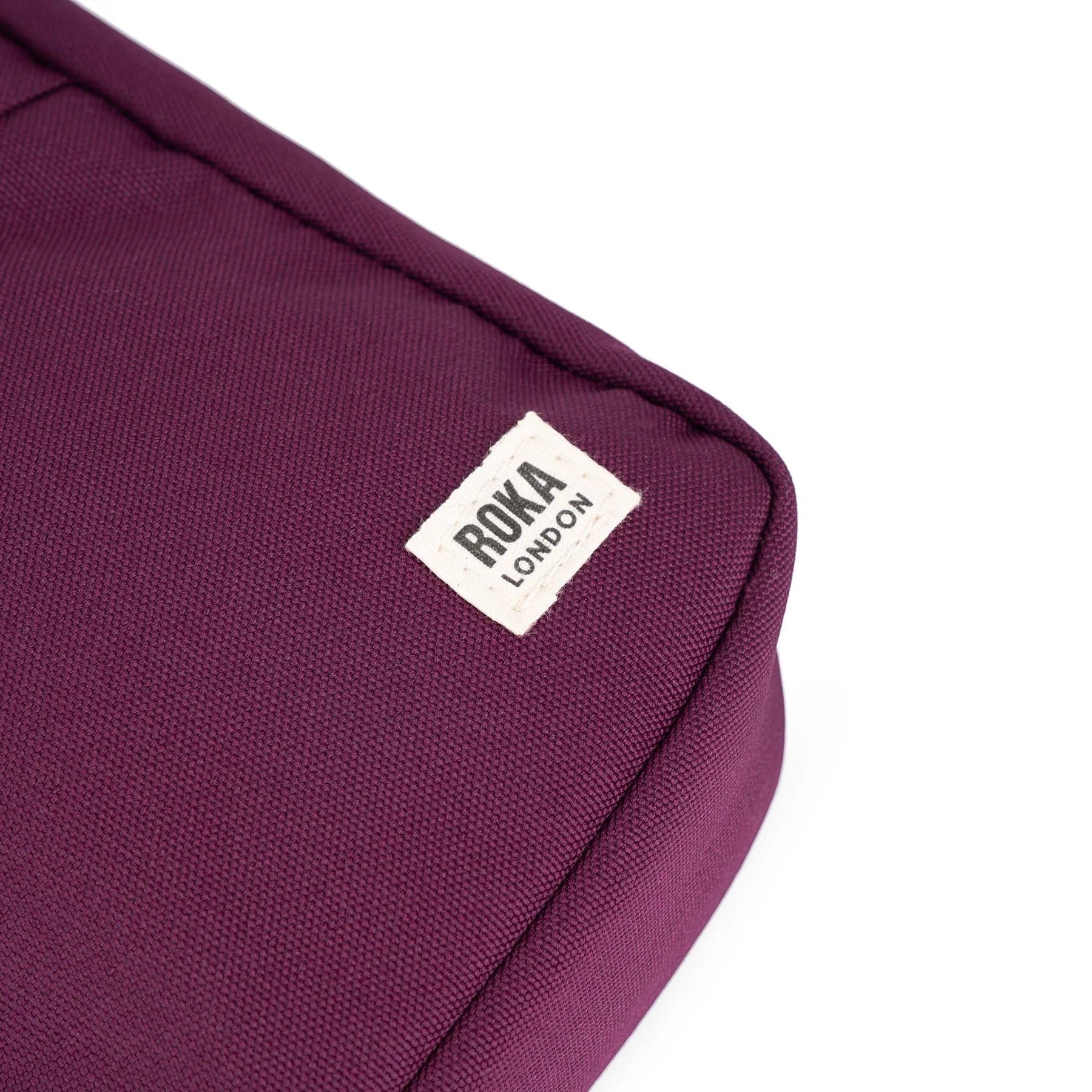 ROKA Bond Crossbody Bag -Sustainable Canvas - Cherry Lacquer