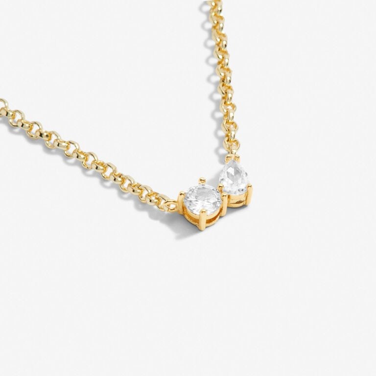 Joma Jewellery - 'A Little Love From Your Little Two' Gold Necklace