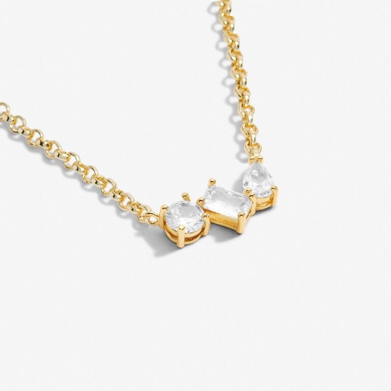 Joma Jewellery - 'A Little Love From Your Little Three' Gold Necklace