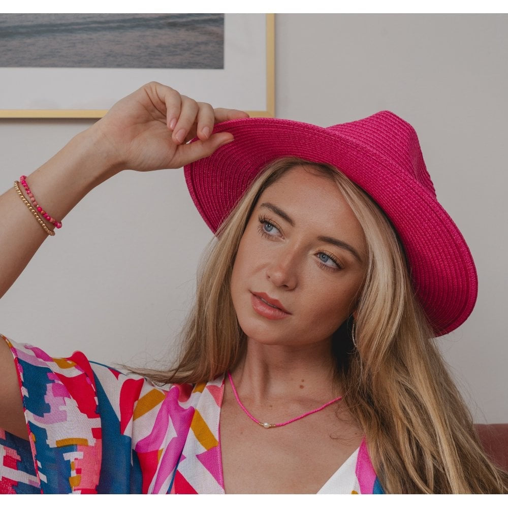 Park Lane Ibiza Fuchsia Pink Sun Hat