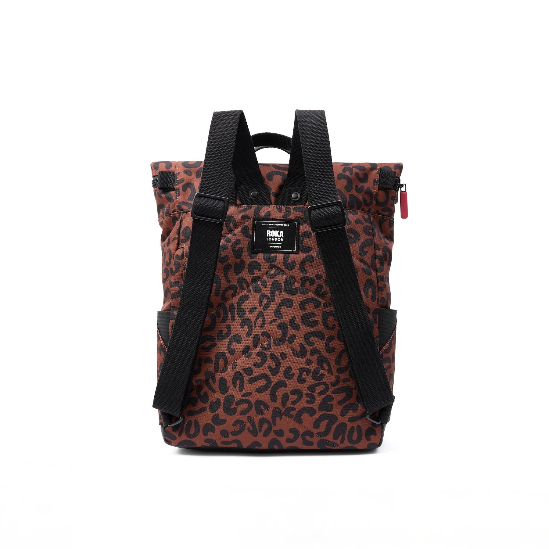 Roka Canfield B Backpack - MEDIUM - Recycled Nylon -Scarlet Leopard (LIMITED EDITION)