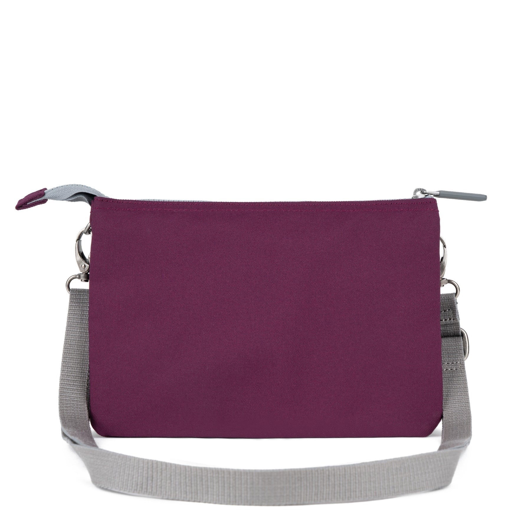 Roka Carnaby XL Crossbody-Recycled Canvas - Cherry Lacquer