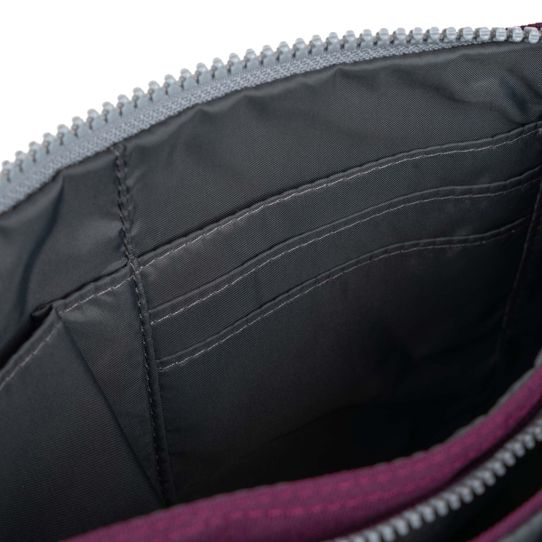 Roka Carnaby XL Crossbody-Recycled Canvas - Cherry Lacquer