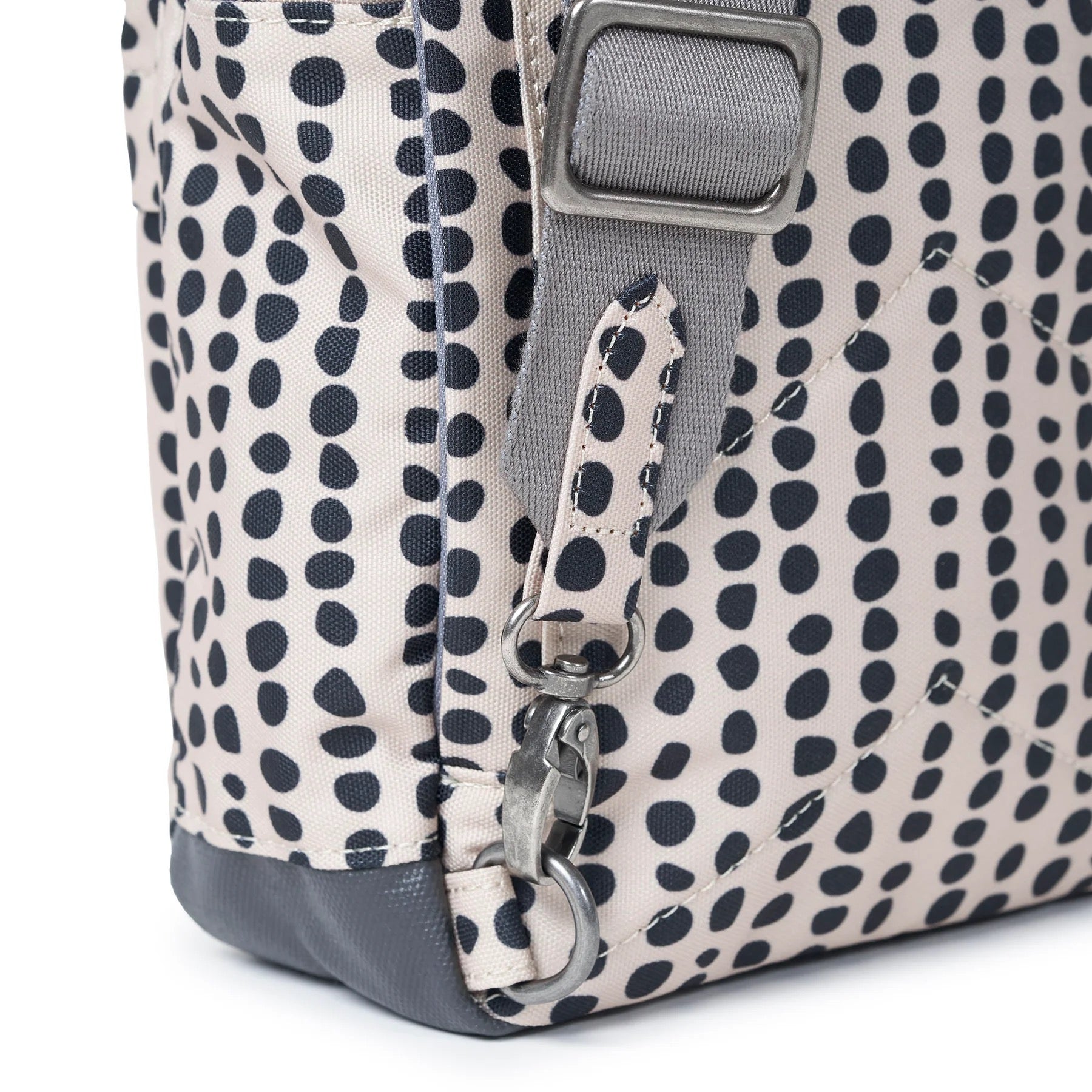Roka Willesden Recycled Canvas Crossbody Bag - Linear Dot (limited Edition Print)