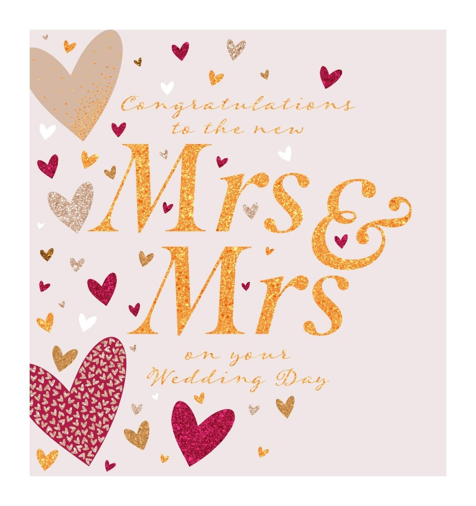 The Art File - Mrs & Mrs Wedding Day Card