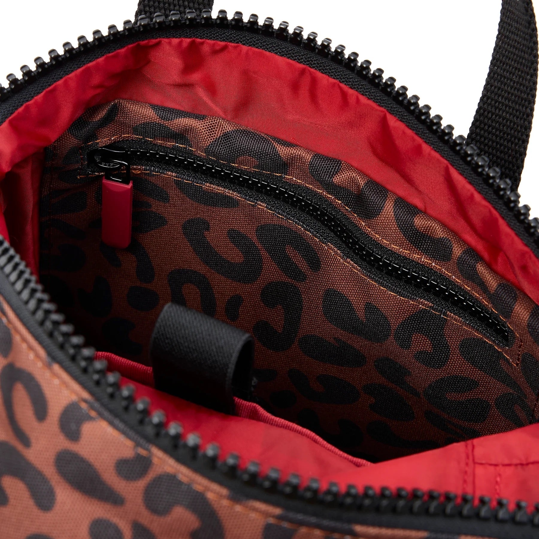 Roka Canfield B Backpack-Recycled Canvas - SMALL - Scarlet Leopard (Limited Edition)