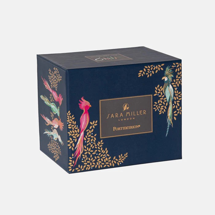 Sara Miller London Cockatoo -Fine China Boxed Mug - Navy