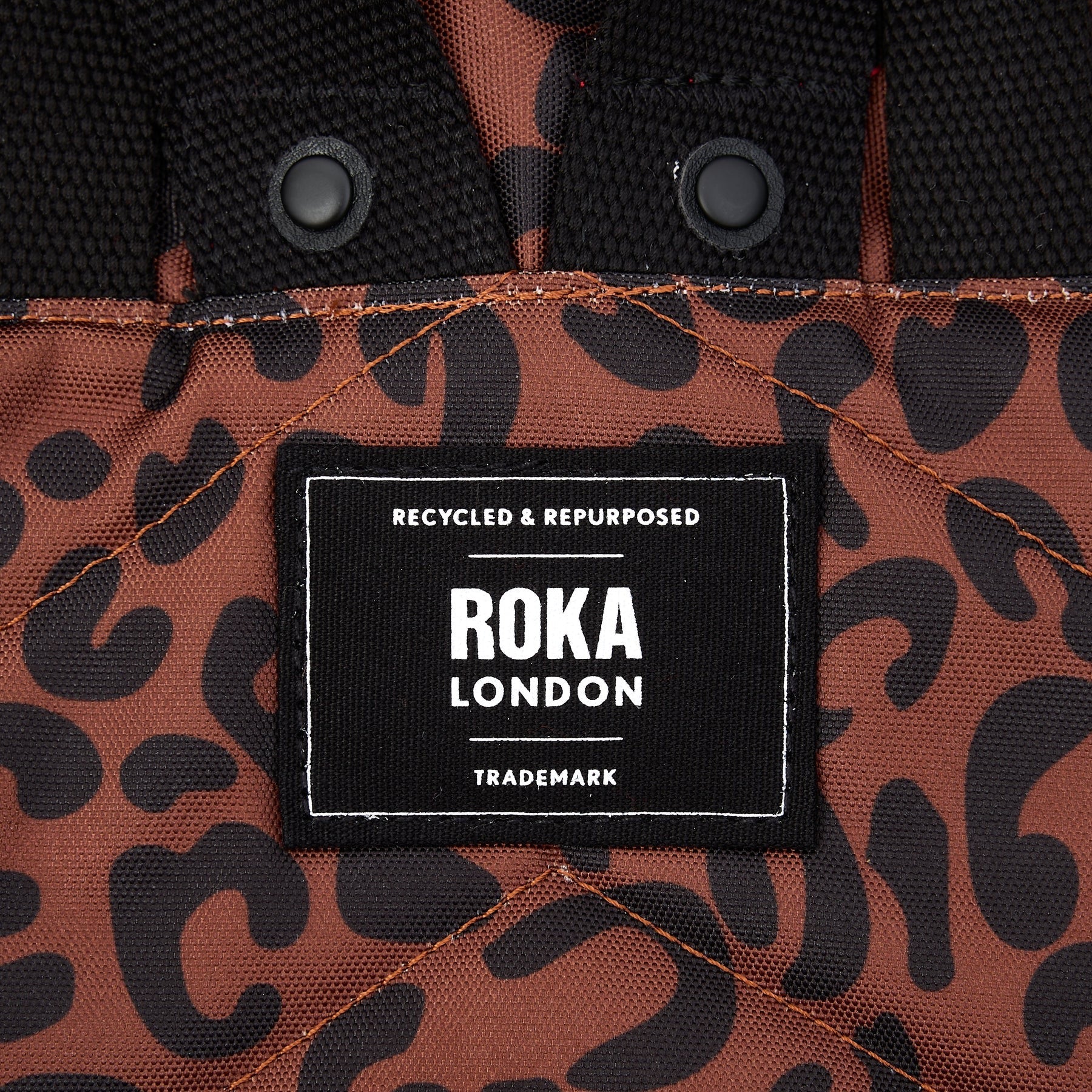 Roka Canfield B Backpack-Recycled Canvas - SMALL - Scarlet Leopard (Limited Edition)