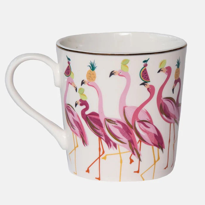 Sara Miller London - Fabulous Flamingo -Fine China Boxed Mug