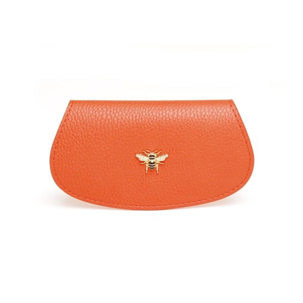 Alice Wheeler Bee Glasses Case - Orange