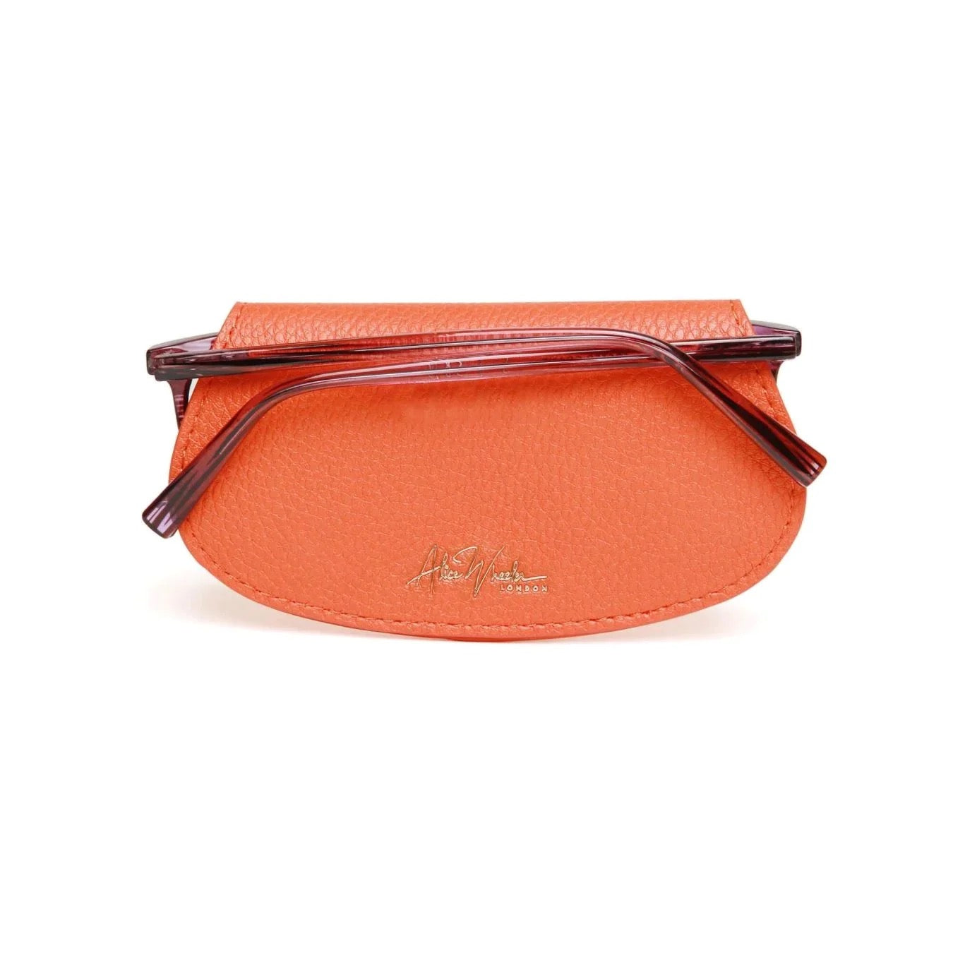 Alice Wheeler Bee Glasses Case - Orange
