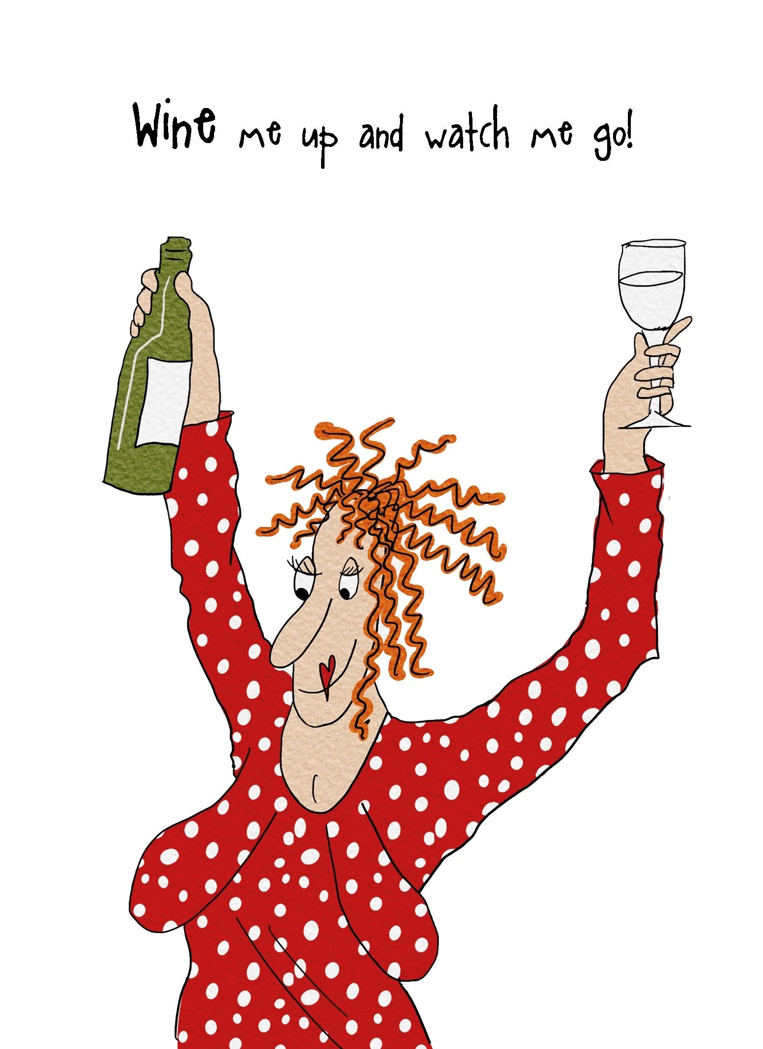 Camilla & Rose Blank Card - Wine Me Up