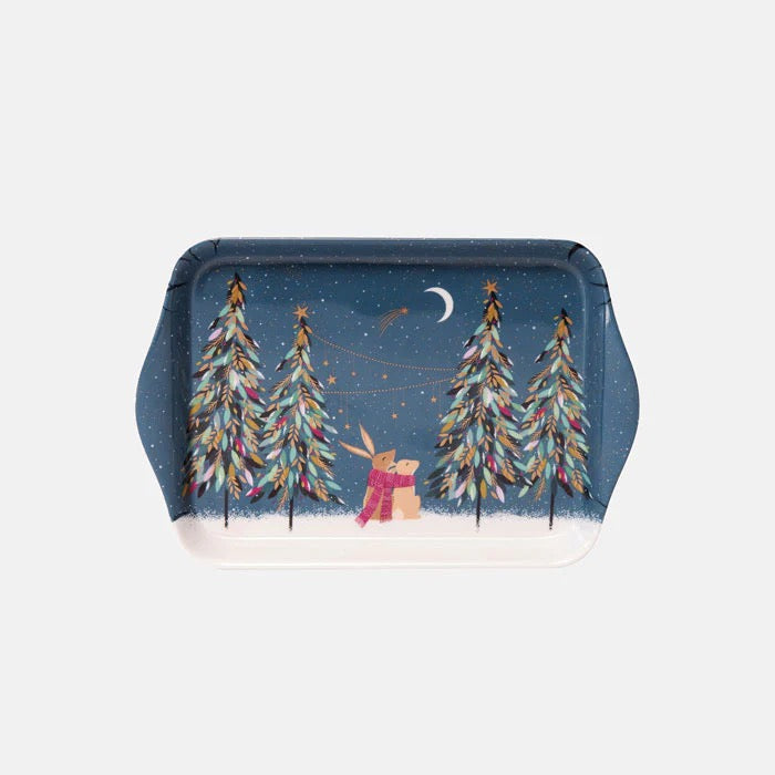 Sara Miller London - Woodland Tales Moonlight Rabbits -Duo Mug & Mini Tray Gift Set