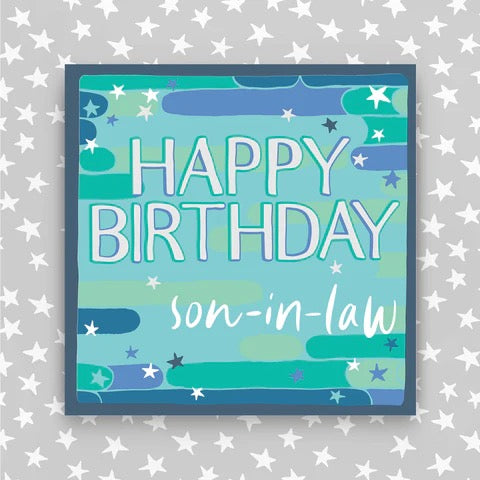 Molly Mae Happy Birthday Son-in-Law Blue Card