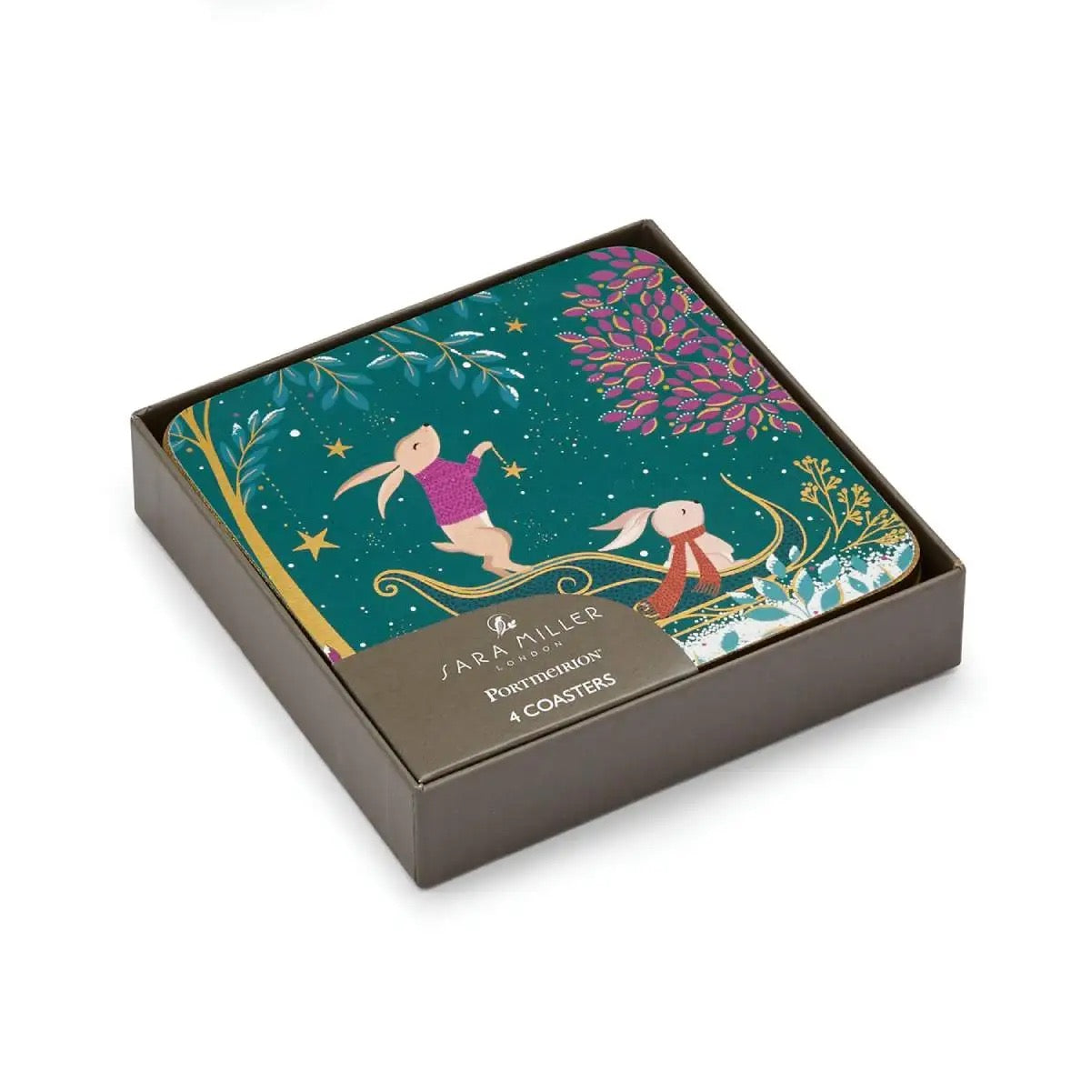 Sara Miller London - Woodland Tales Coasters - Set of 4
