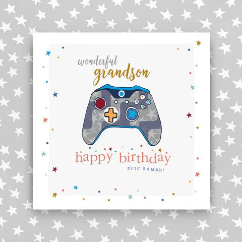 Molly Mae Wonderful Grandson Gaming Birthday Card