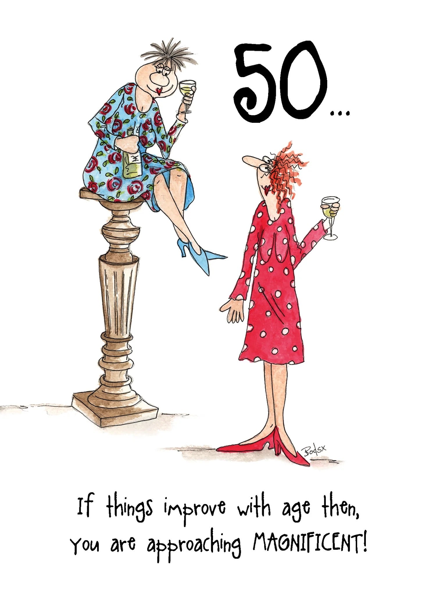 Camilla & Rose Birthday Card - 50th Birthday Approaching Magnificent