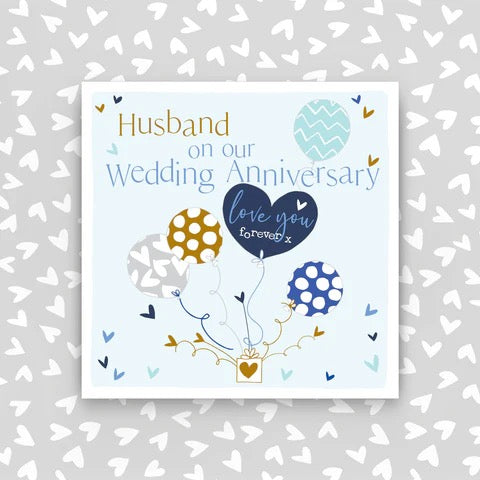 Molly Mae Husband Wedding Anniversary Balloons Small Card