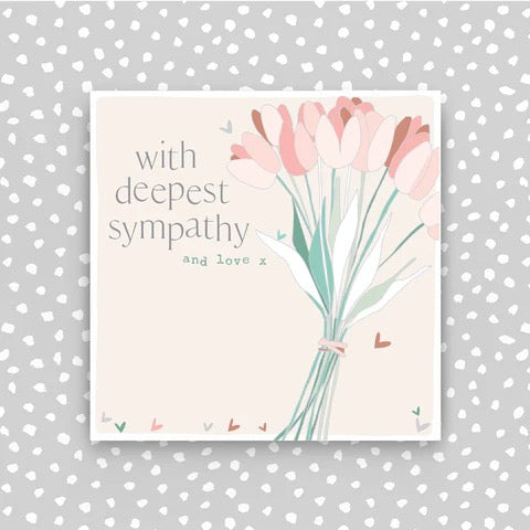 Molly Mae With Sympathy Tulips Small Card