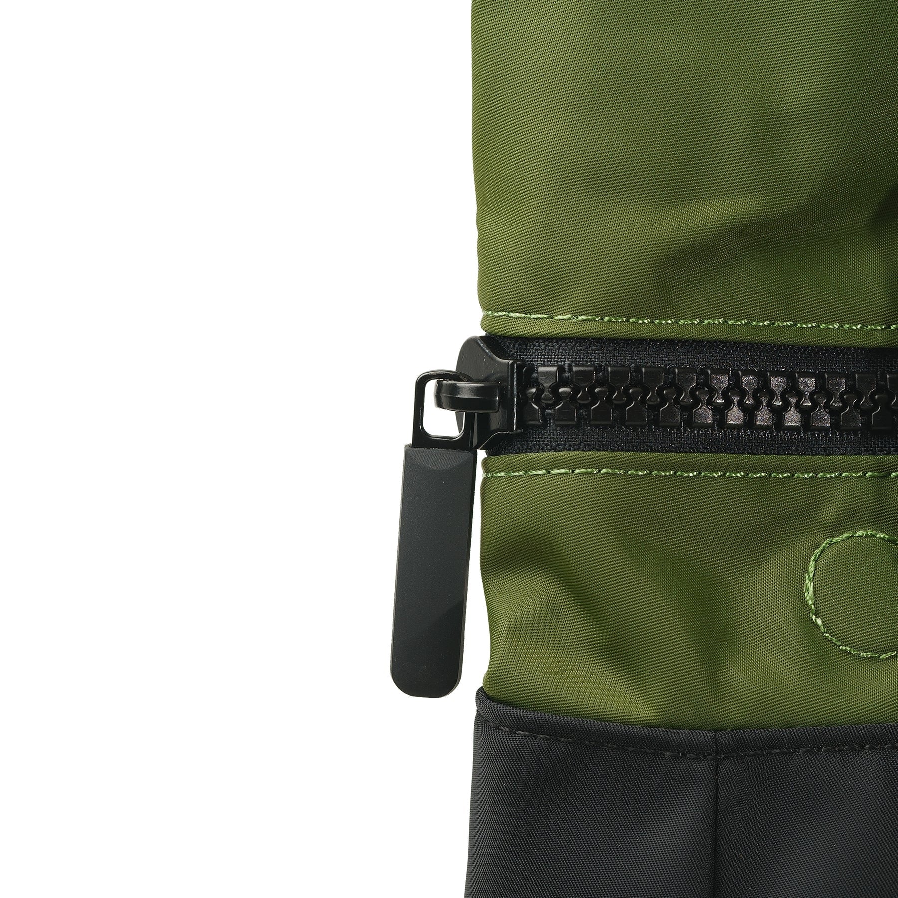 Roka Canfield B Backpack - MEDIUM - Recycled Nylon - Black/Avocado Green
