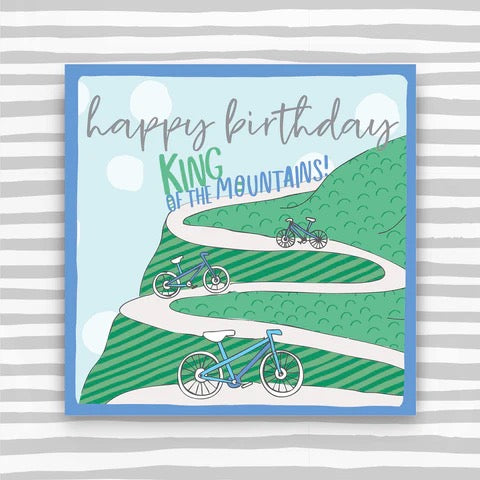 Molly Mae Happy Birthday King of the Mountains Cycling Card