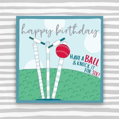 Molly Mae Happy Birthday Have a Ball Cricket Card