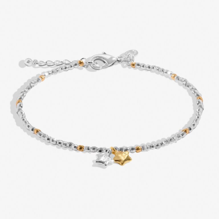 Joma Jewellery Mini Charms - Stars Mixed Metals Bracelet - Gold/Silver