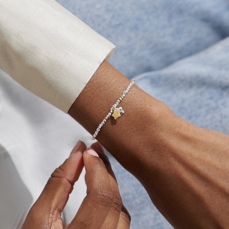 Joma Jewellery Mini Charms - Stars Mixed Metals Bracelet - Gold/Silver