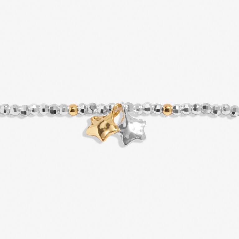 Joma Jewellery Mini Charms - Stars Mixed Metals Bracelet - Gold/Silver
