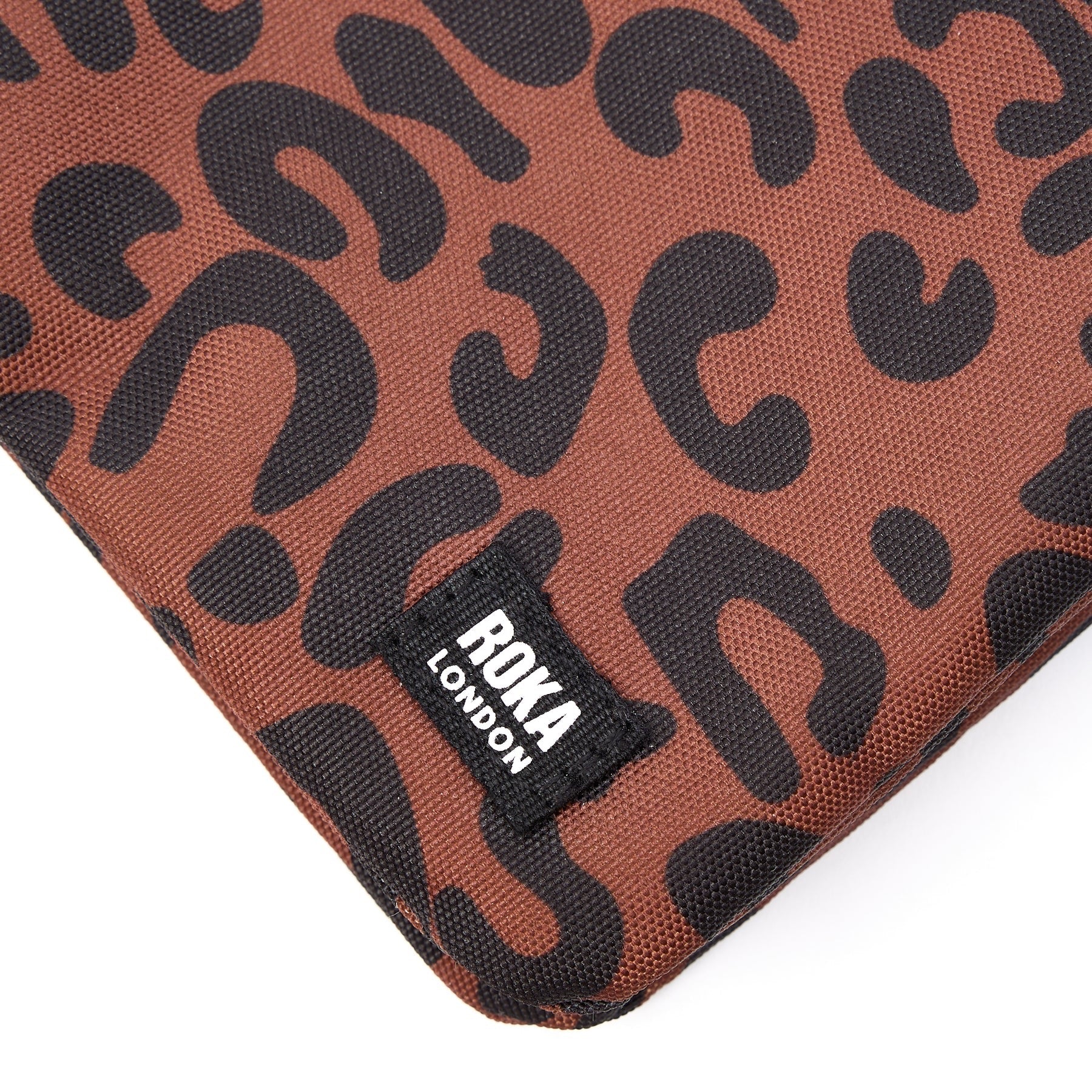 Roka Carnaby XL Crossbody-Recycled Canvas - Scarlet Leopard