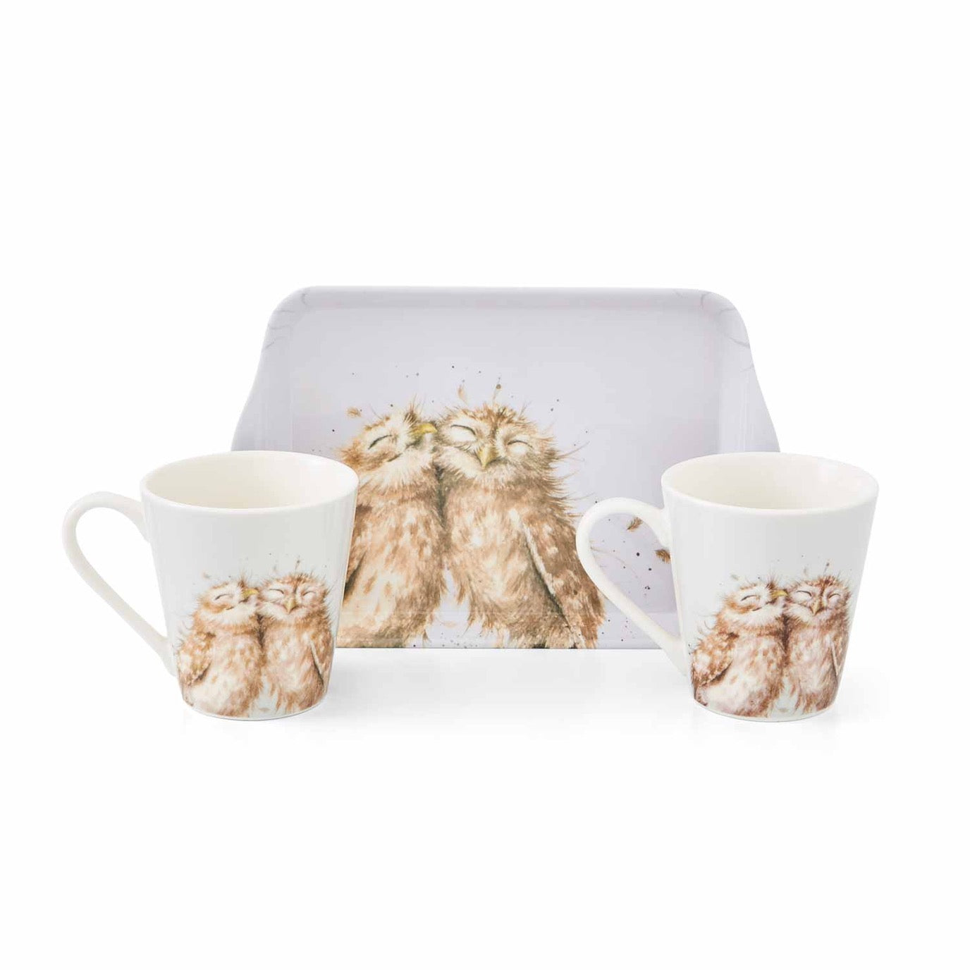 Wrendale Designs Mug & Tray Set - Owl