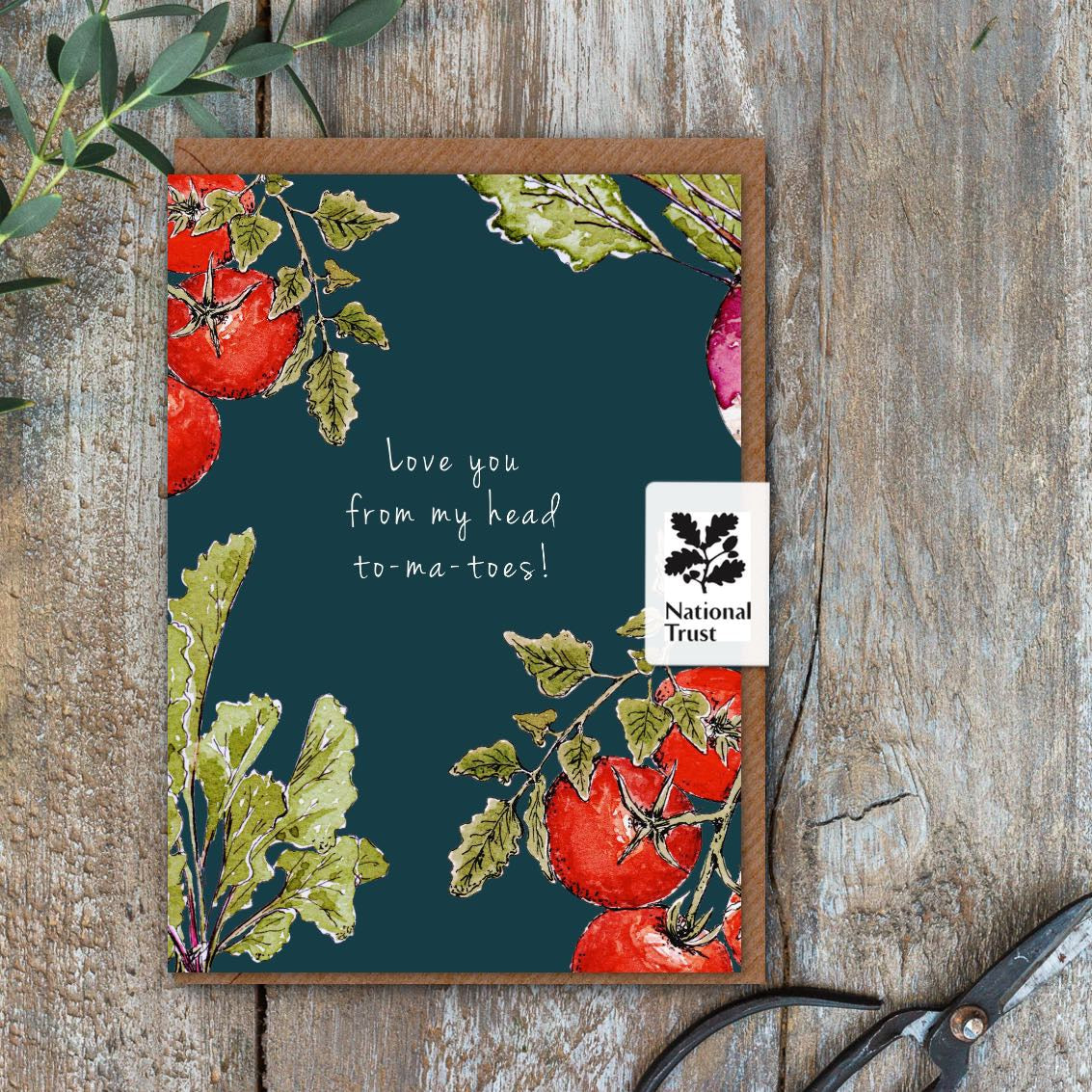 Toasted Crumpet - Love You From my Head To-Ma-Toes Blank SMALL Card