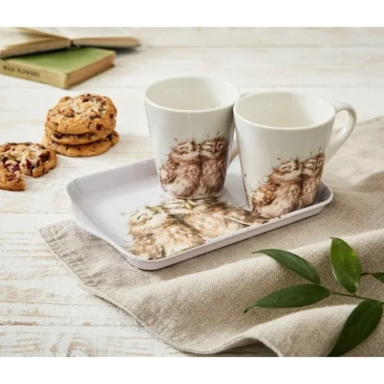 Wrendale Designs Mug & Tray Set - Owl