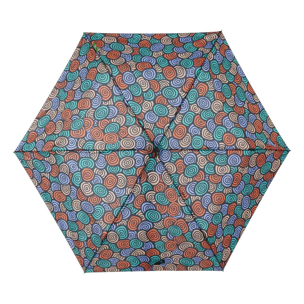 Eco Chic Foldable Mini Umbrella Circle - Multi